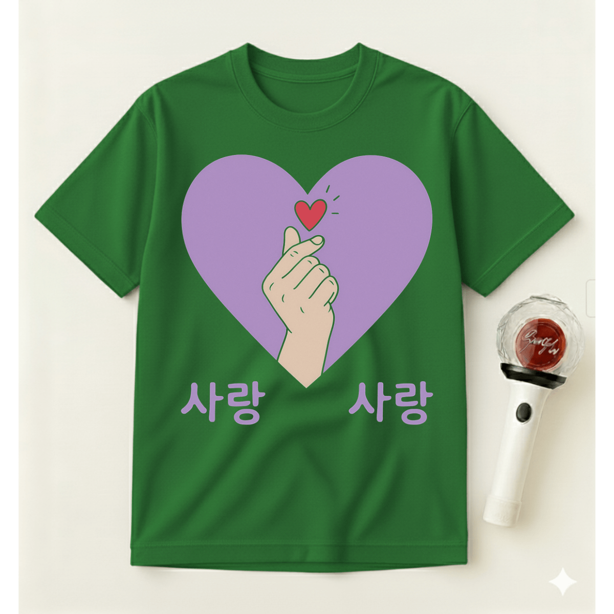 K-POP PURPLE HEART T-SHIRT