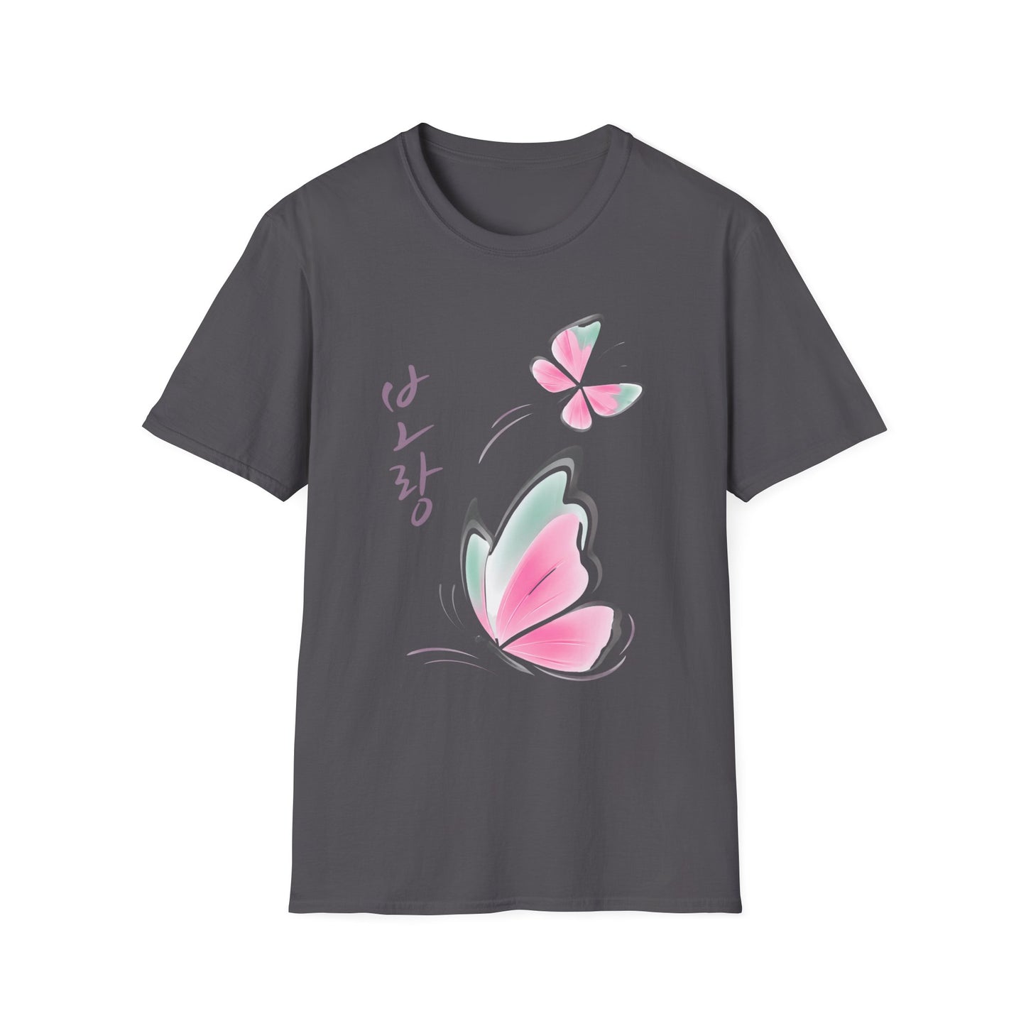 KOREAN SCRIPT BUTTERFLY T-SHIRT