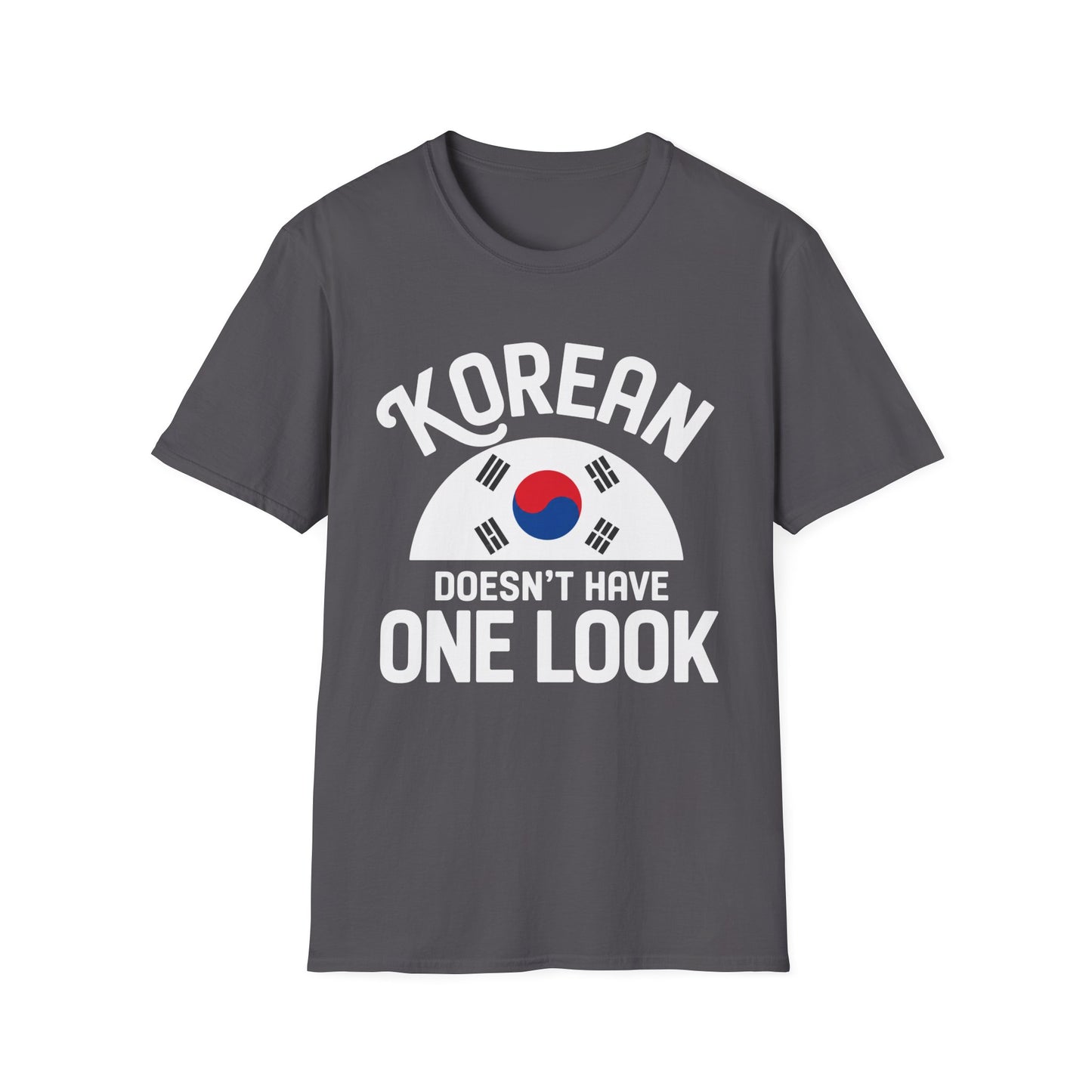 Korean Flag T‑Shirt — "Korean Doesn't Have One Look" Graphic Tee