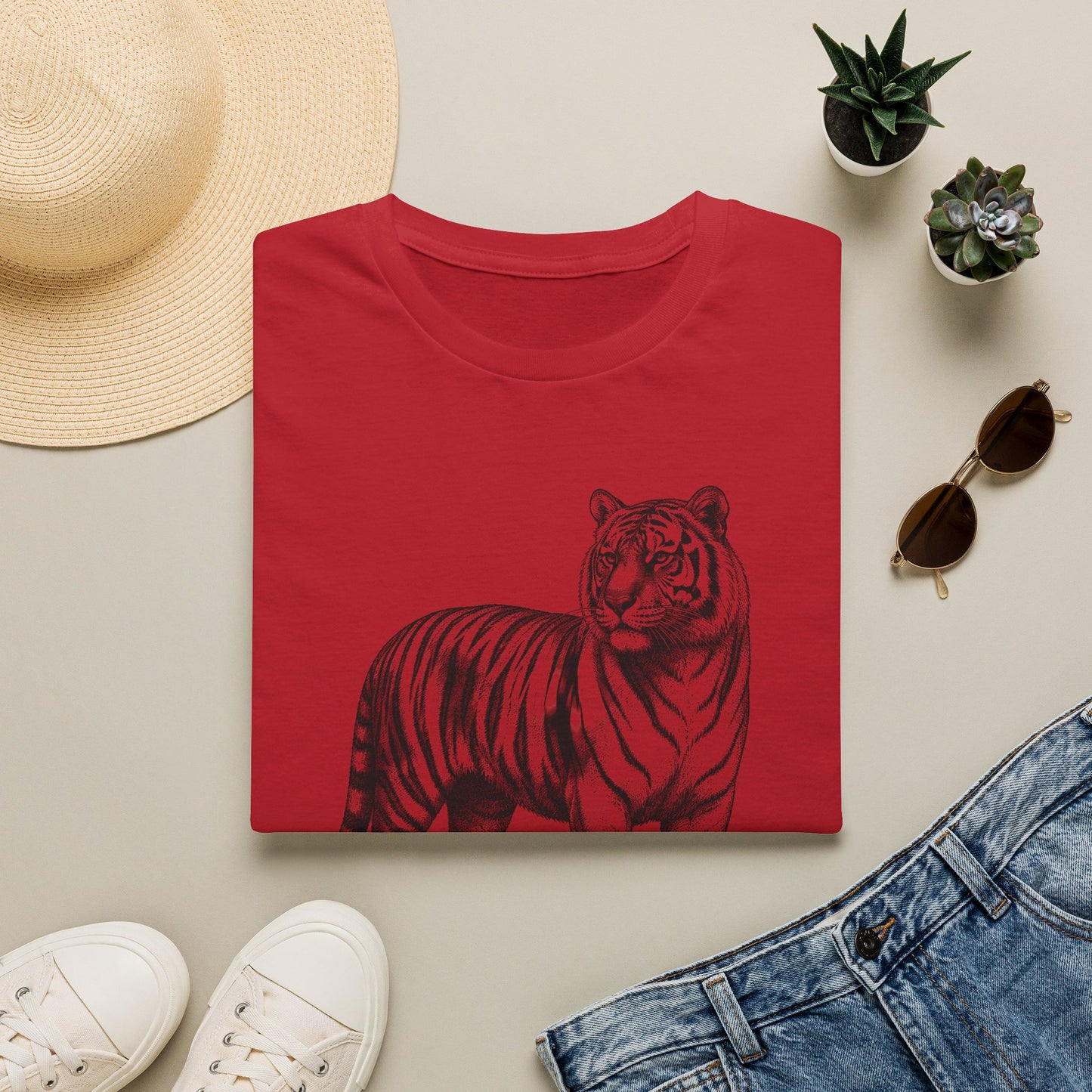 KOREAN TIGER SKETCH T-SHIRT