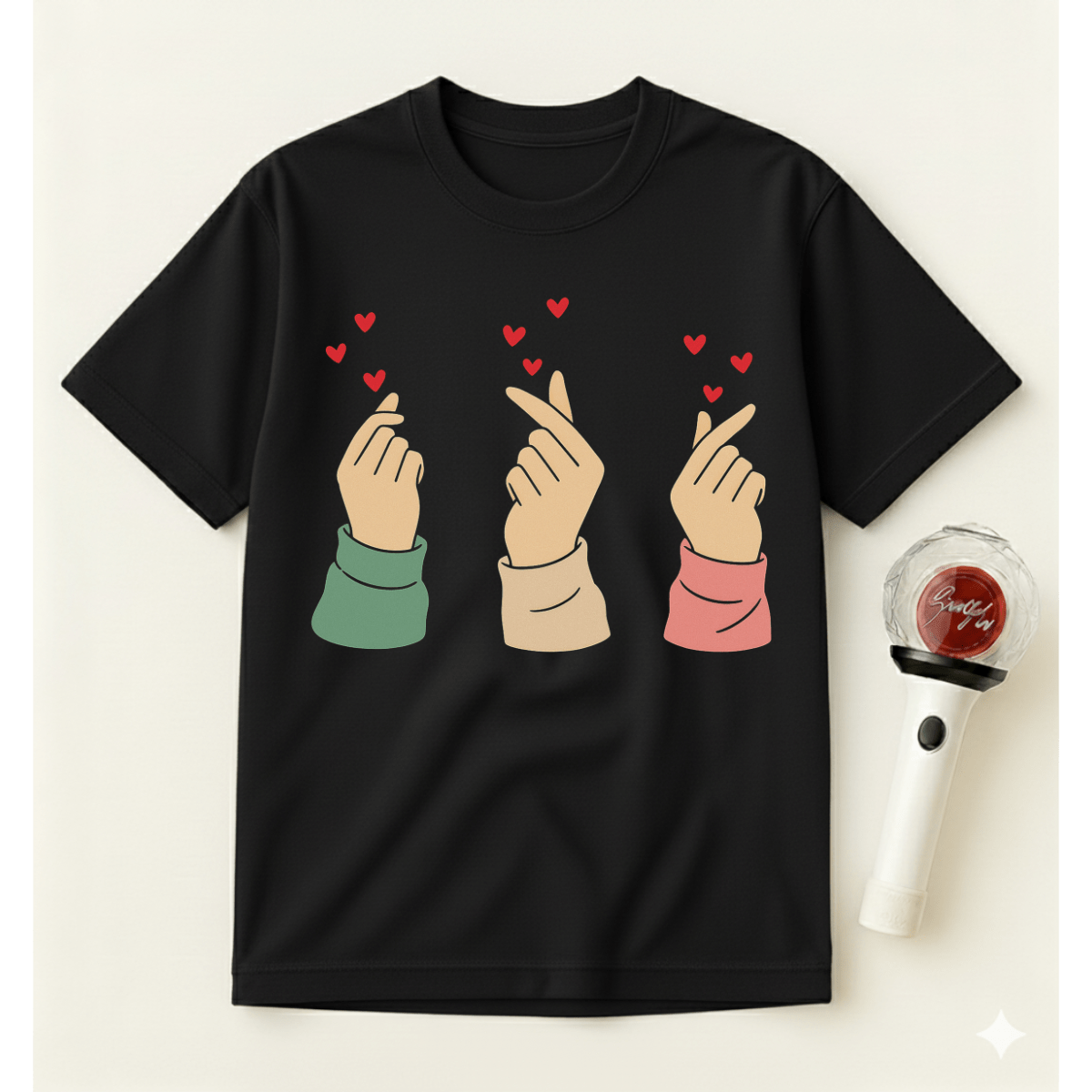 MATCHING K-POP HEART T-SHIRT