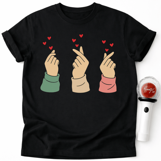MATCHING K-POP HEART T-SHIRT