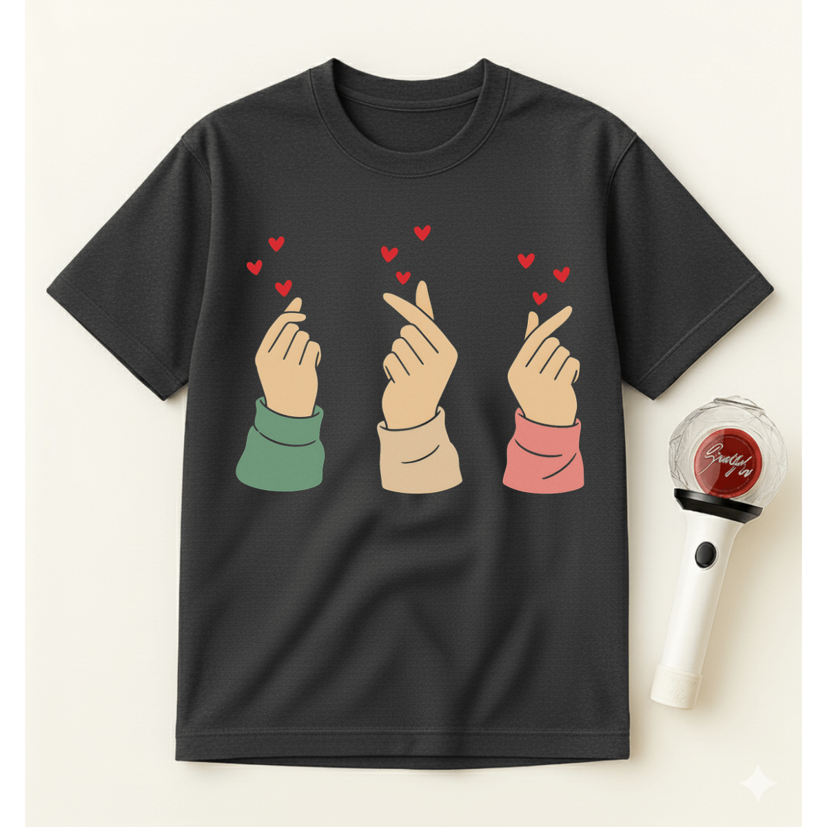 MATCHING K-POP HEART T-SHIRT
