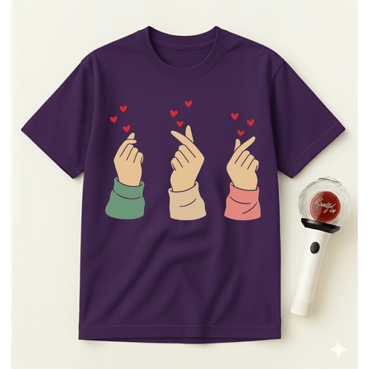 MATCHING K-POP HEART T-SHIRT