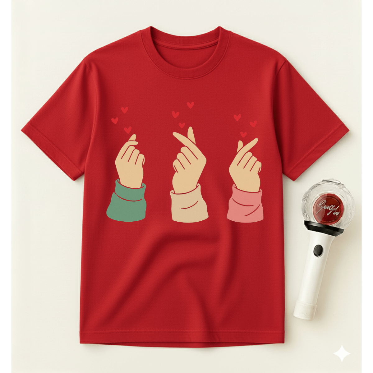 MATCHING K-POP HEART T-SHIRT