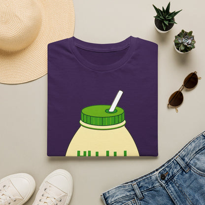 Banana Milk Cartoon T-Shirt — Cute Kawaii 바나나 Beverage Tee