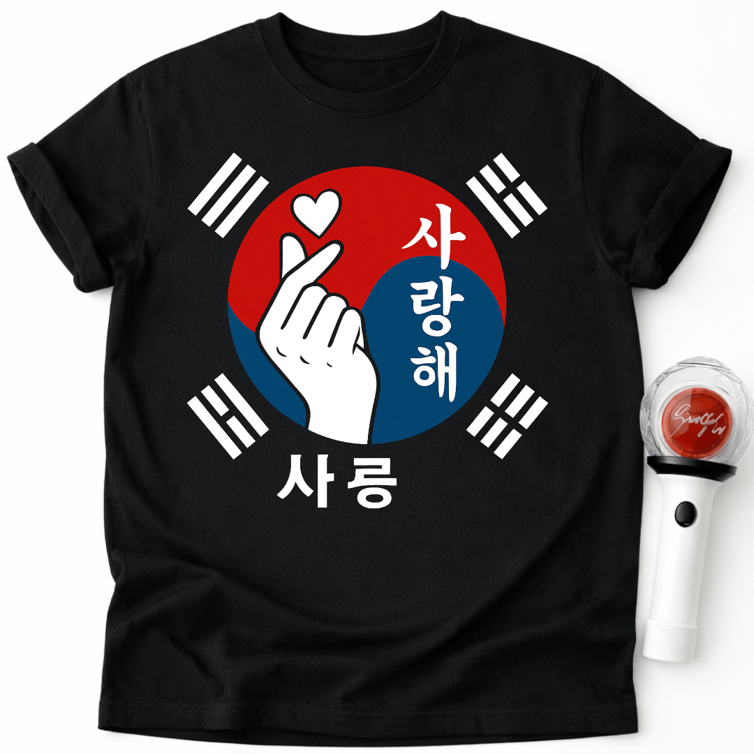 K-POP KOREANISCHE FLAGGE T-SHIRT