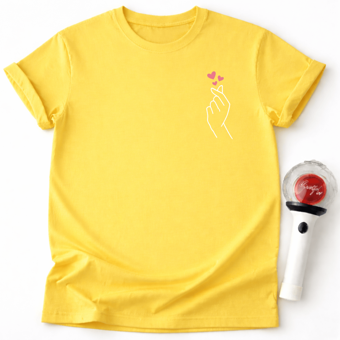 MINIMALISTISCHES KOREANISCHES HERZ T-SHIRT