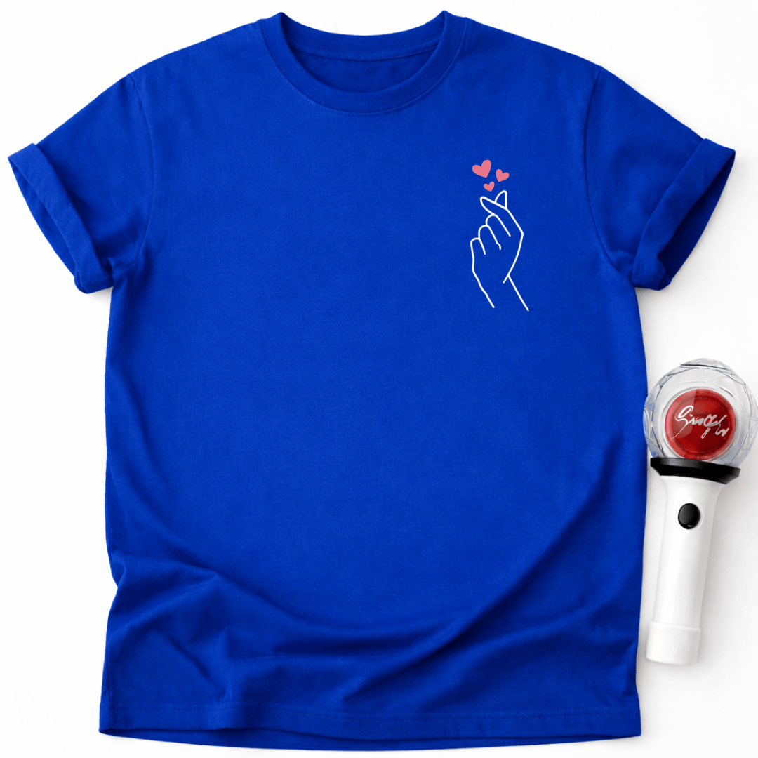 MINIMALISTISCHES KOREANISCHES HERZ T-SHIRT