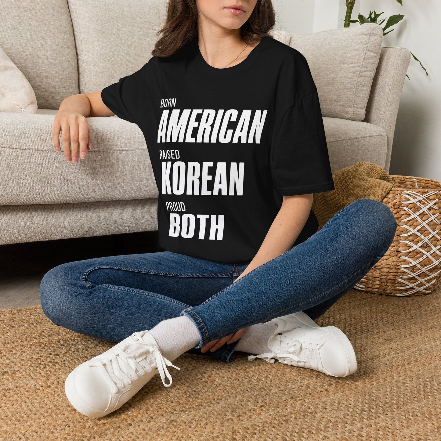 BORN AMERICAN RAISED KOREAN T-SHIRT