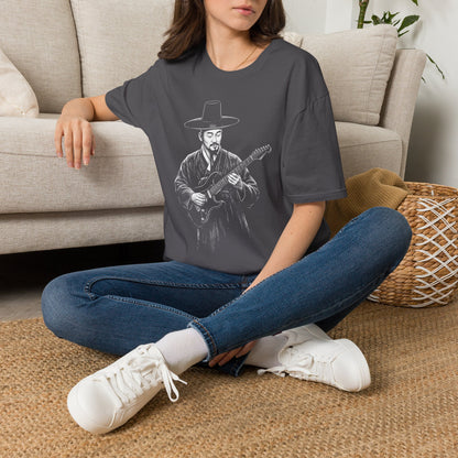 Guitarist in Hanbok T-Shirt — Korean Musician Graphic Tee