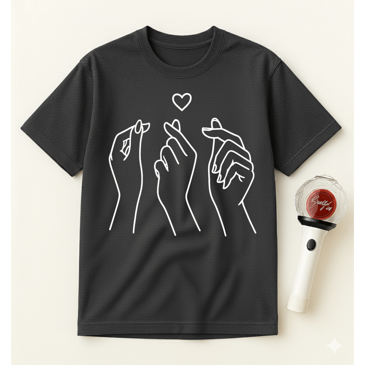 MINIMALIST KOREAN HEART T-SHIRT