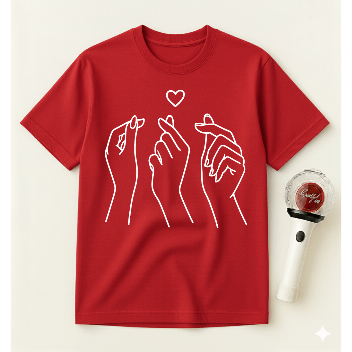MINIMALIST KOREAN HEART T-SHIRT