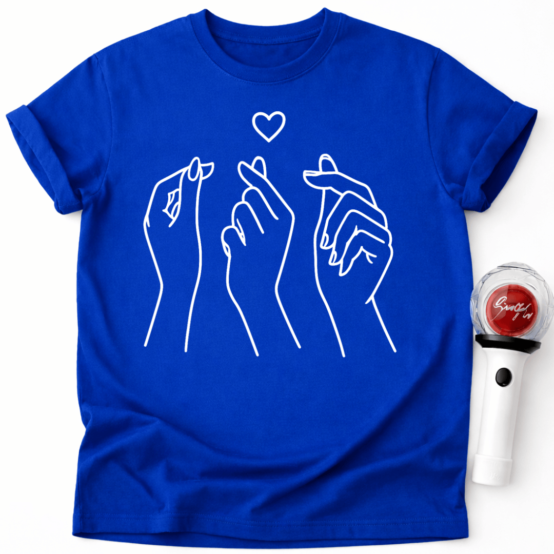 MINIMALISTISCHES KOREANISCHES HERZ T-SHIRT