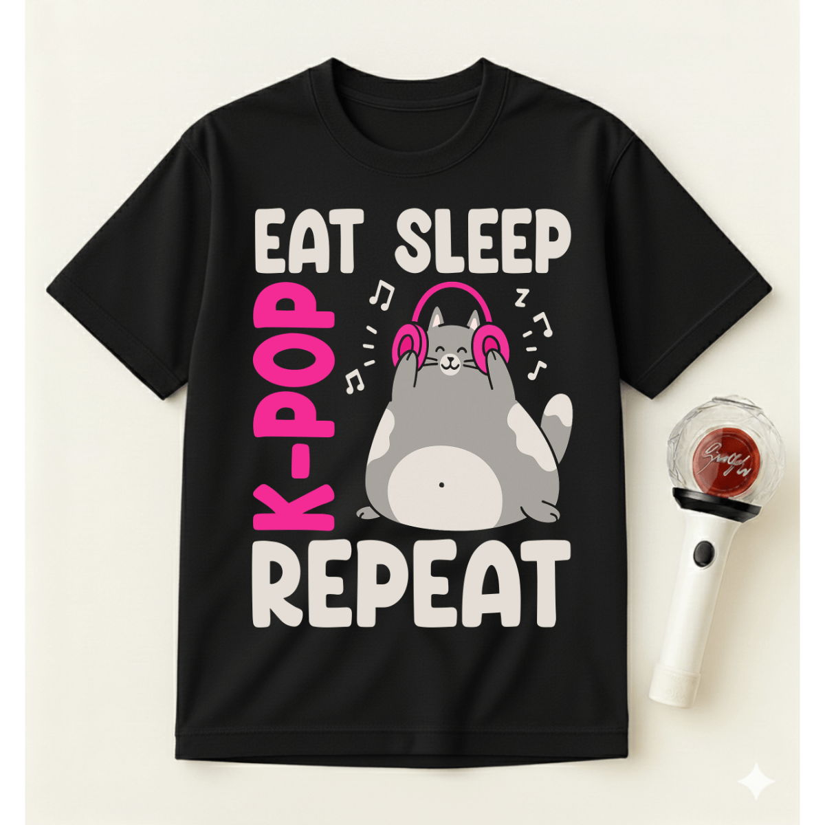 EAT SLEEP K-POP REPEAT T-SHIRT