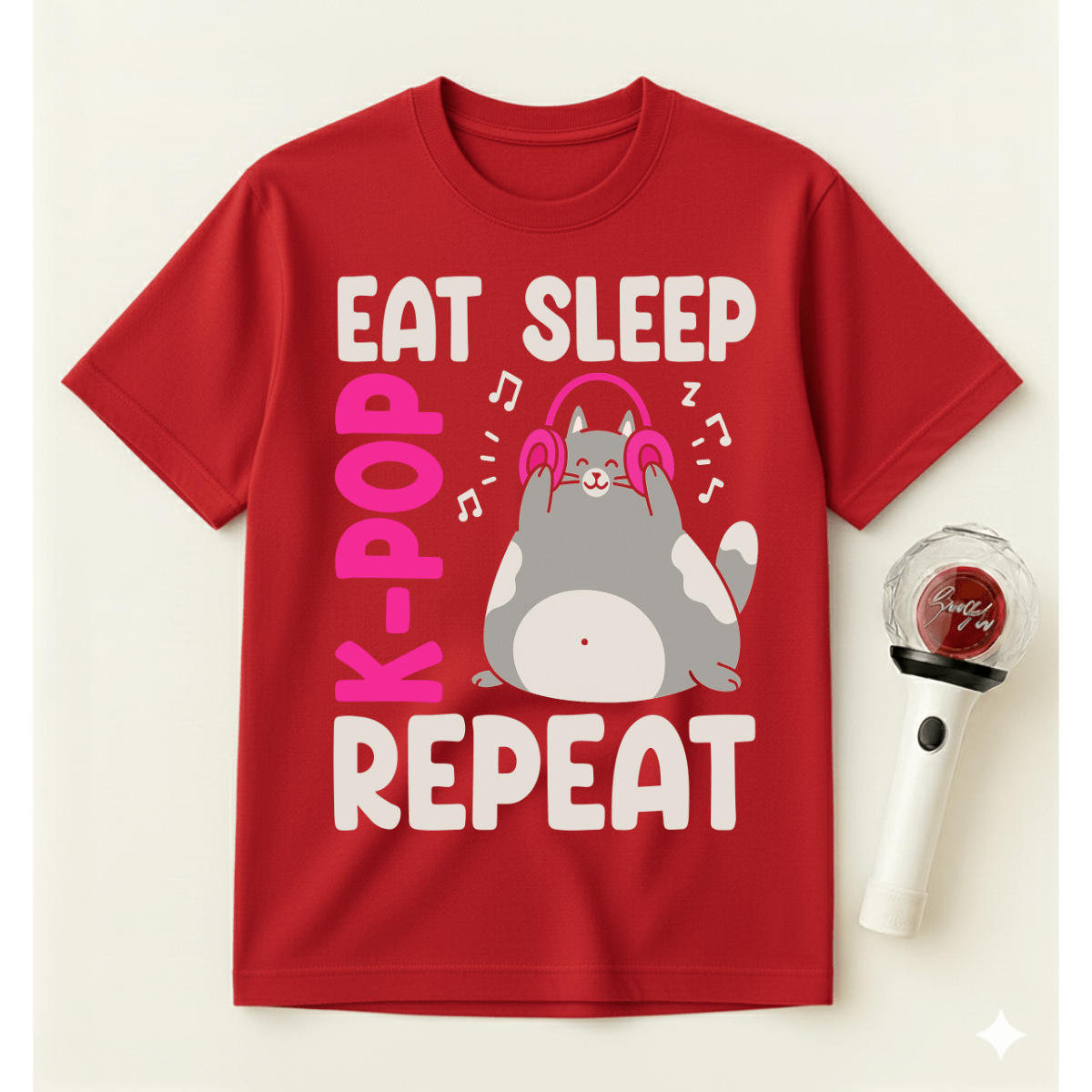 EAT SLEEP K-POP REPEAT T-SHIRT