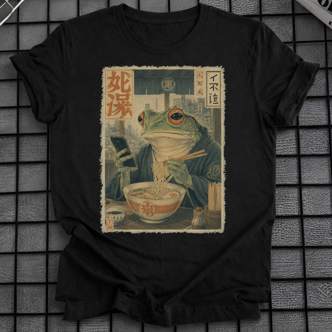 JAPANISCHES FROSCH-RAMEN-T-SHIRT