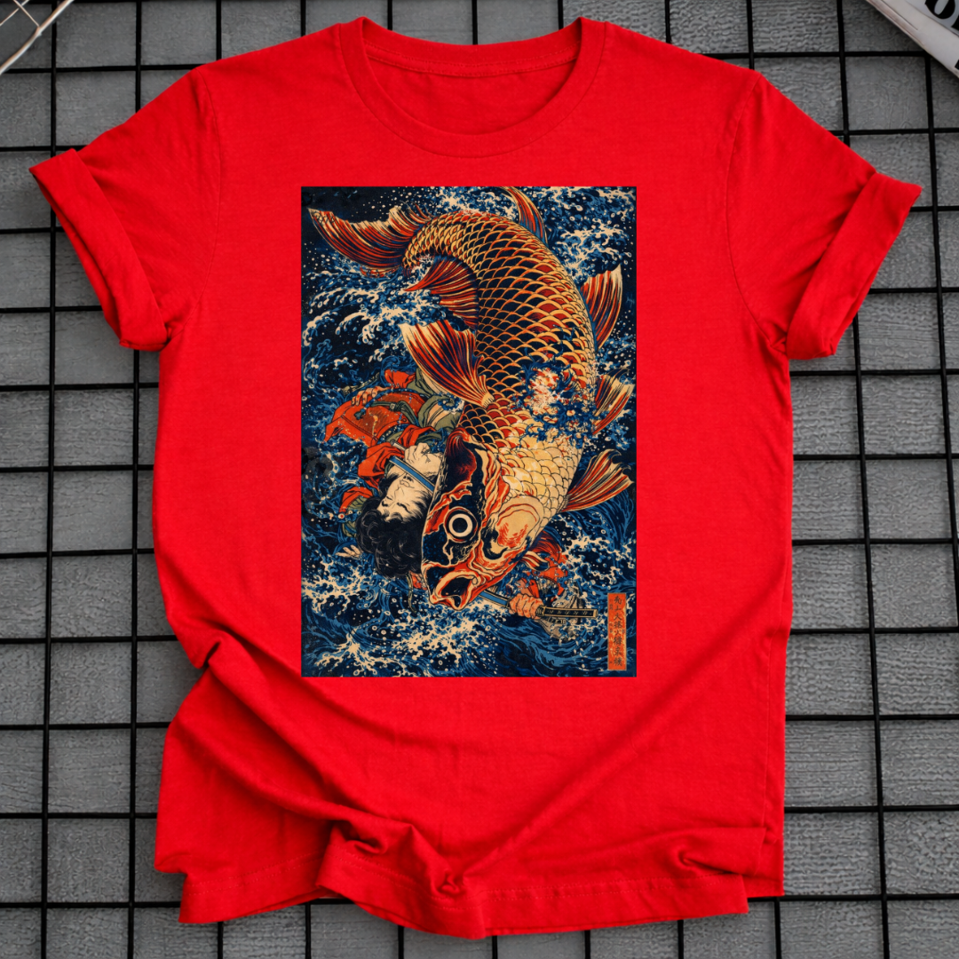 JAPANISCHER KARPFEN WELLE T-SHIRT