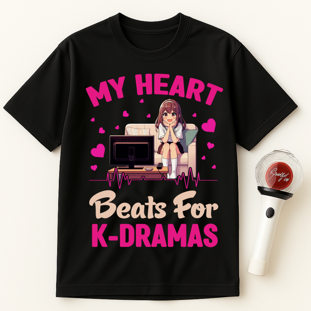 MY HEART BEATS FOR K-DRAMAS UNISEX T-SHIRT