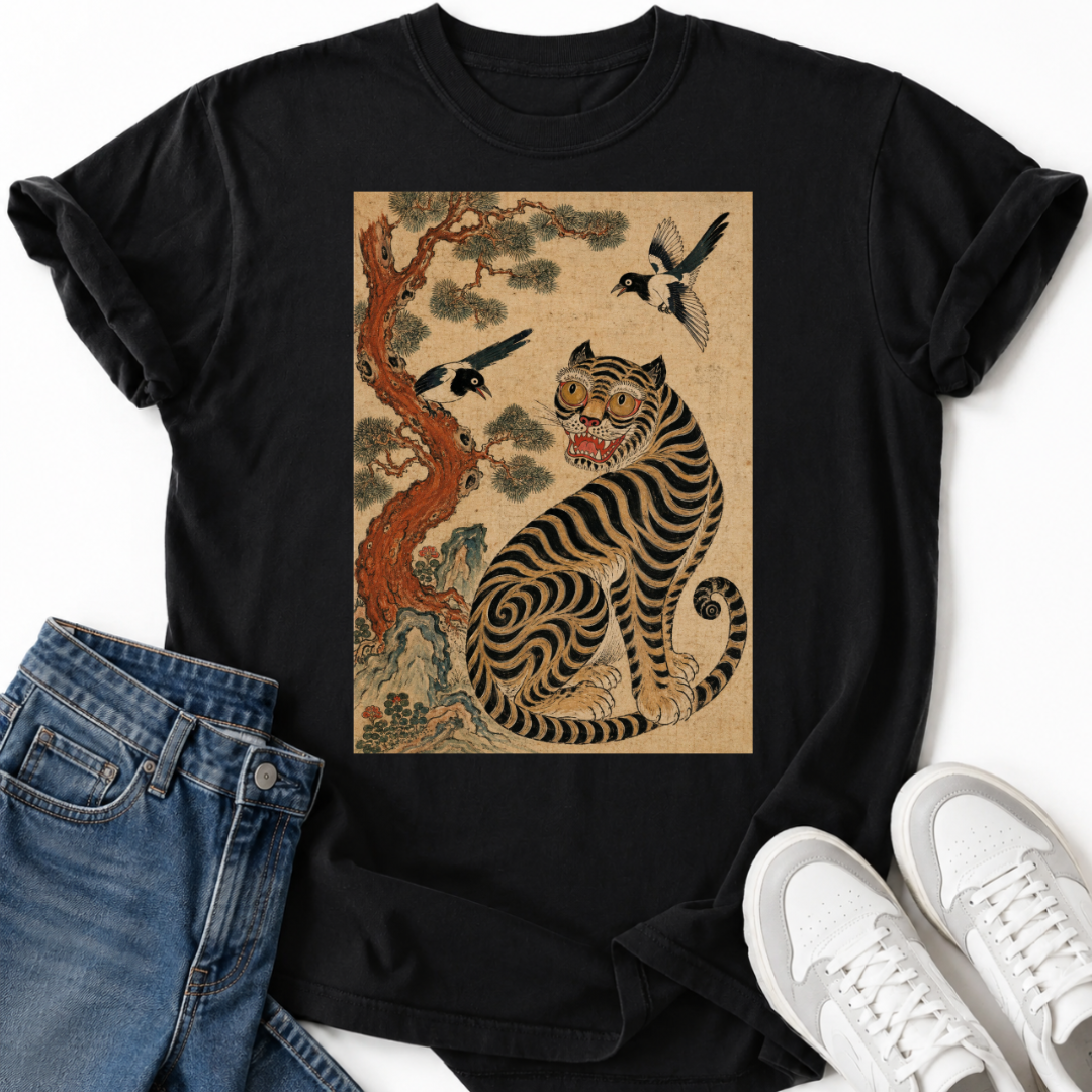 TRADITIONAL MINHWA ART T-SHIRT