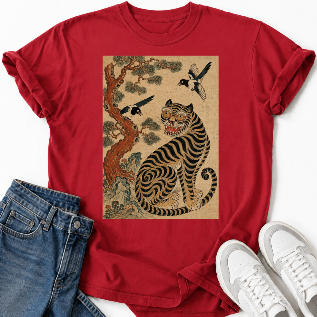 TRADITIONAL MINHWA ART T-SHIRT
