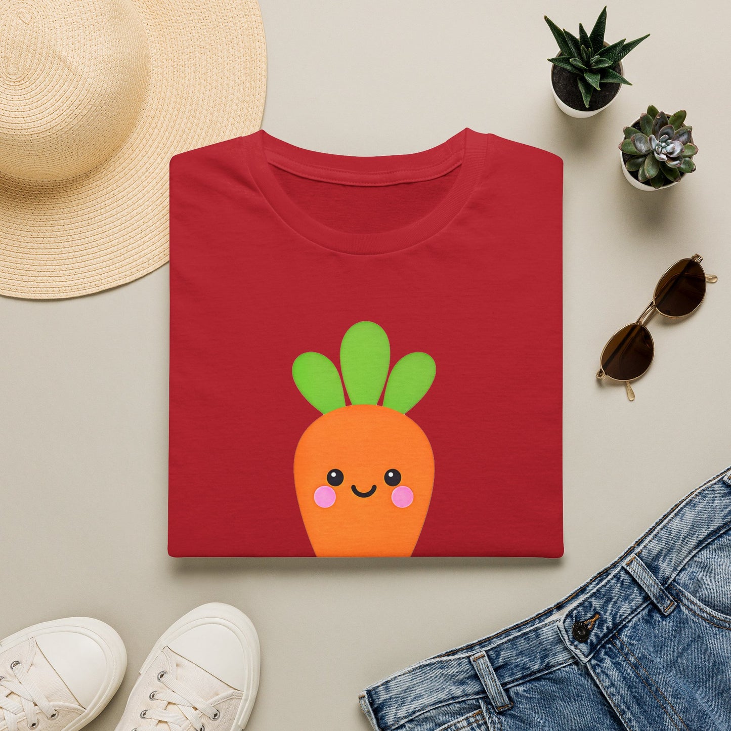 Cute Kawaii Carrot T-Shirt — 나는 당근 네가 젤 좋아! Cute Korean Carrot Tee