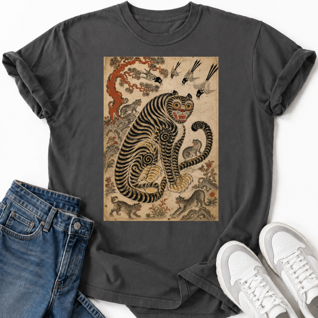 MINHWA TIGER MAGPIE T-SHIRT