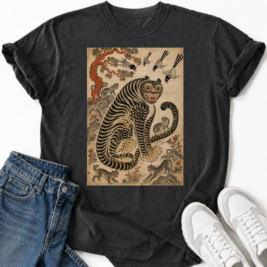 MINHWA TIGER MAGPIE T-SHIRT