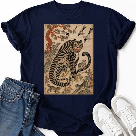 MINHWA TIGER MAGPIE T-SHIRT