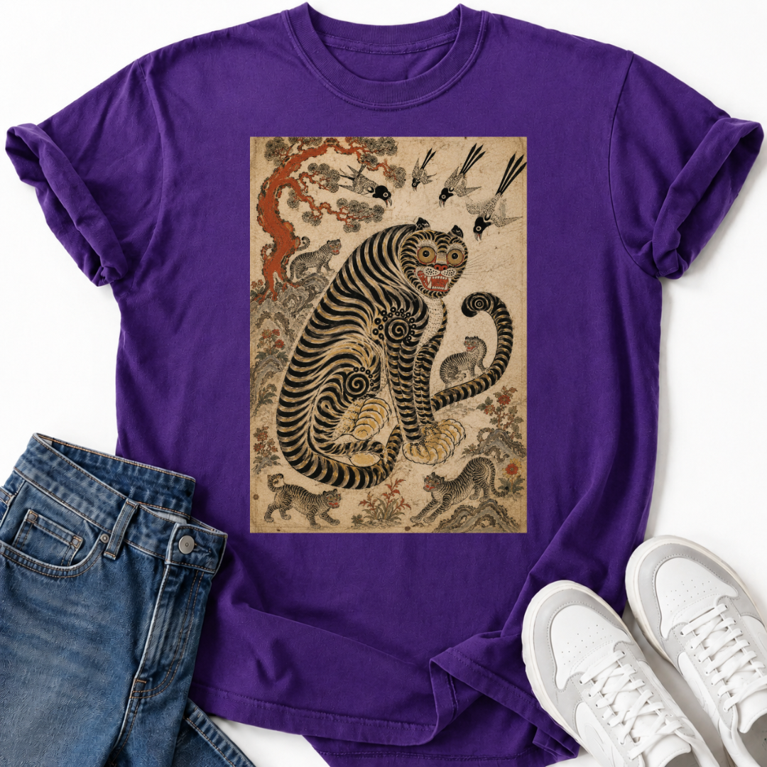 MINHWA TIGER MAGPIE T-SHIRT