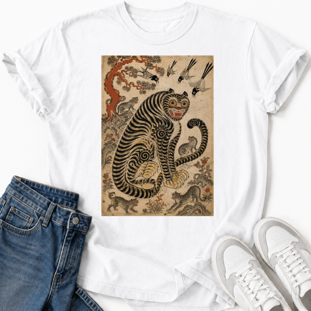 MINHWA TIGER MAGPIE T-SHIRT