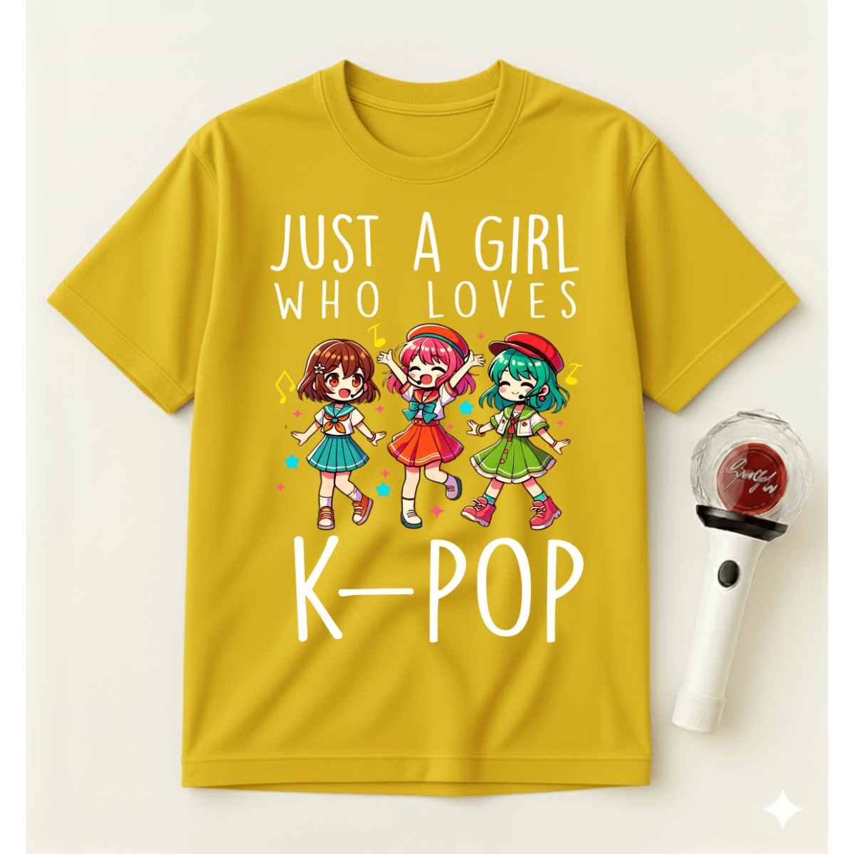 JUST A GIRL WHO LOVES K-POP T-SHIRT