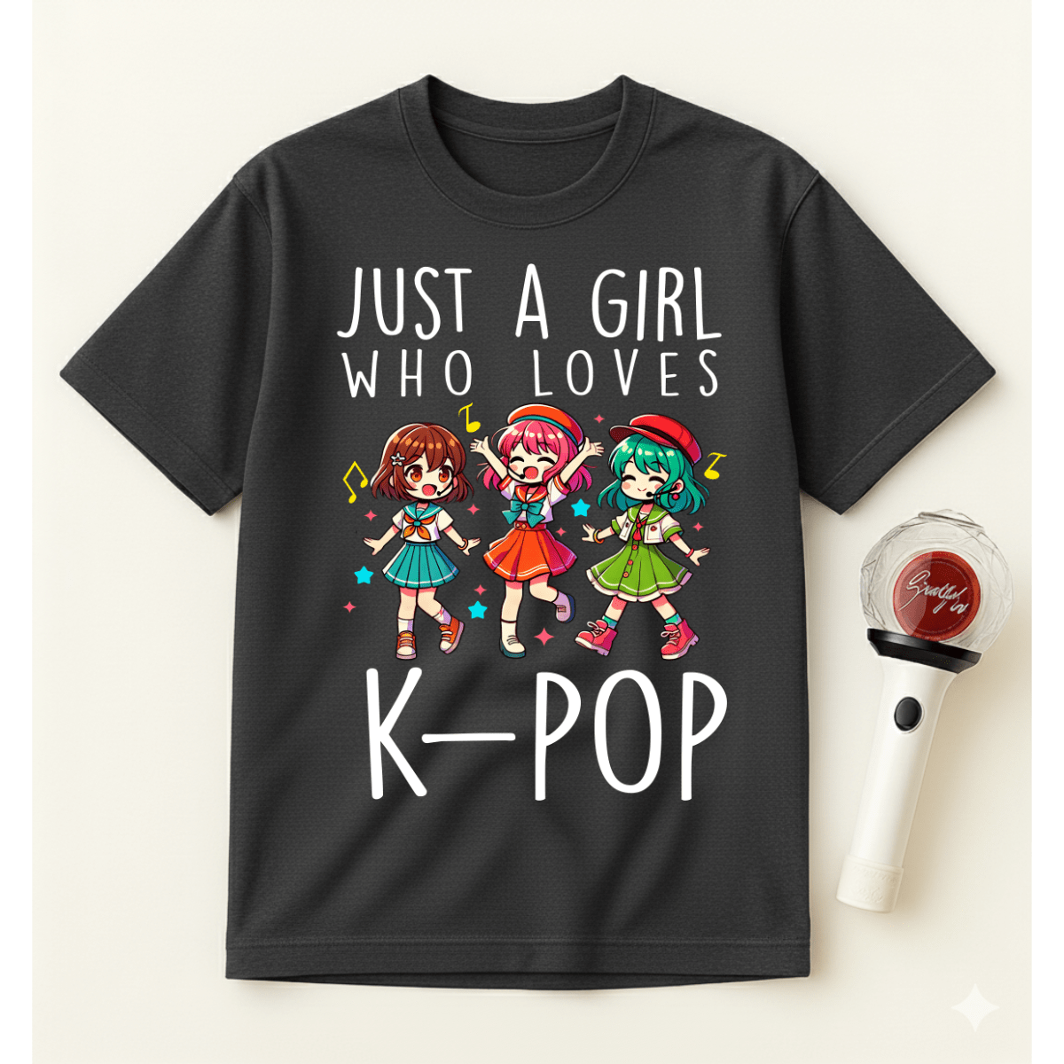 JUST A GIRL WHO LOVES K-POP T-SHIRT