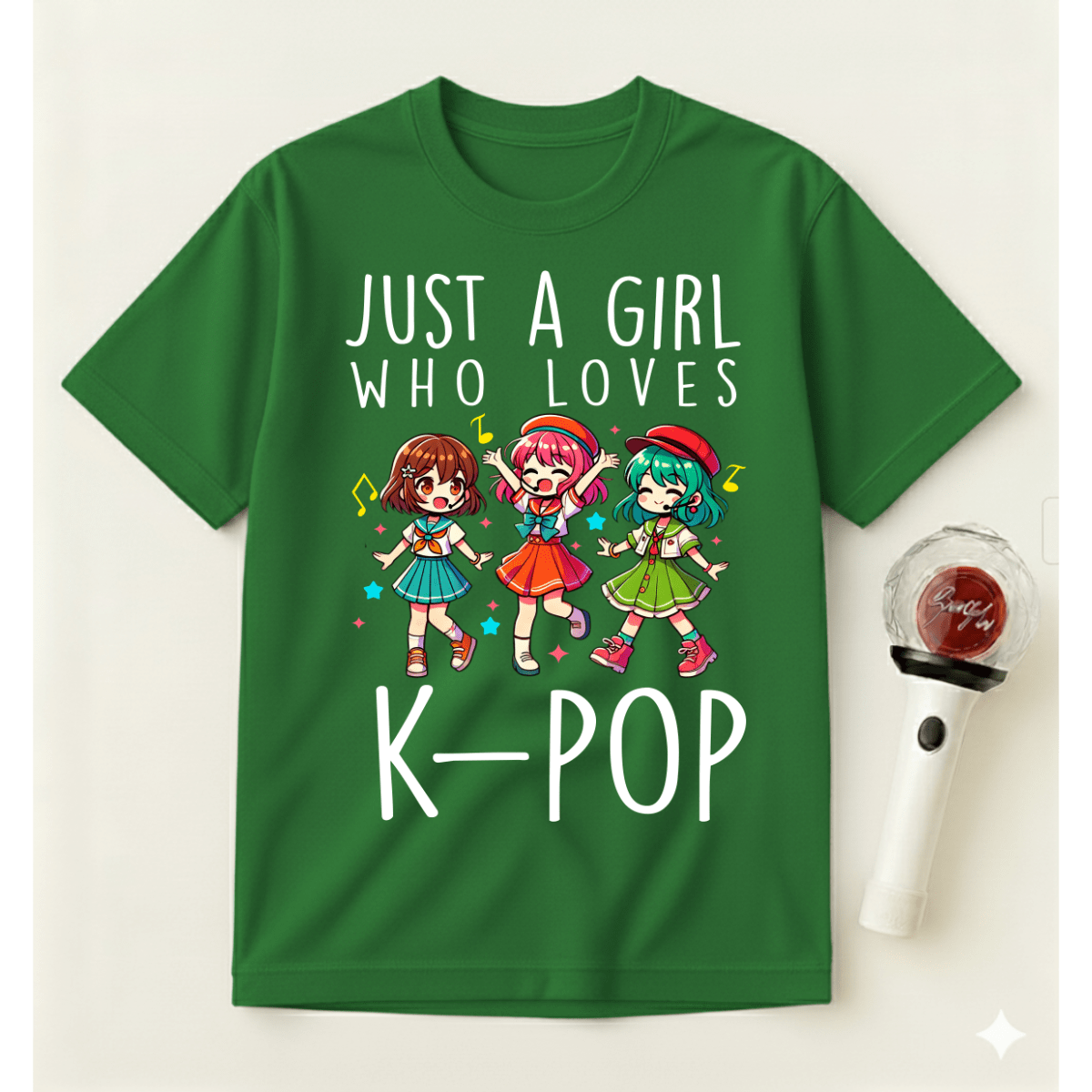 JUST A GIRL WHO LOVES K-POP T-SHIRT
