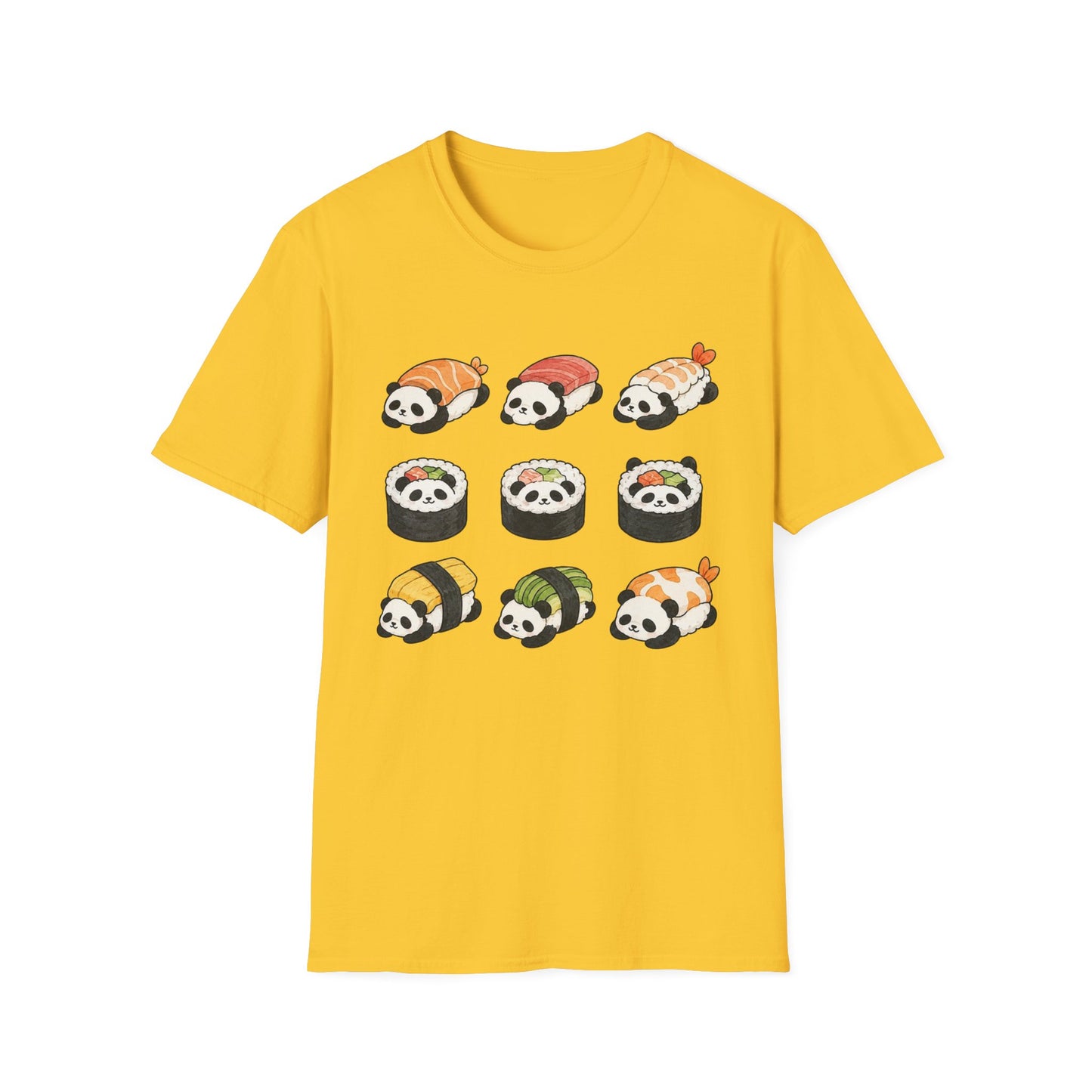 Sushi Panda T-Shirt — Cute Kawaii Sushi Roll Pandas Graphic Tee