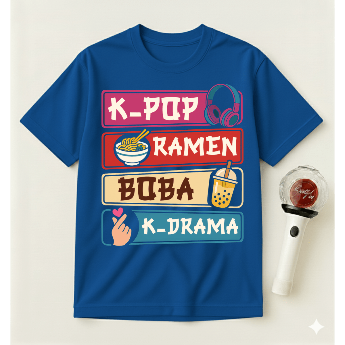 K-POP RAMEN BOBA K-DRAMA T-SHIRT