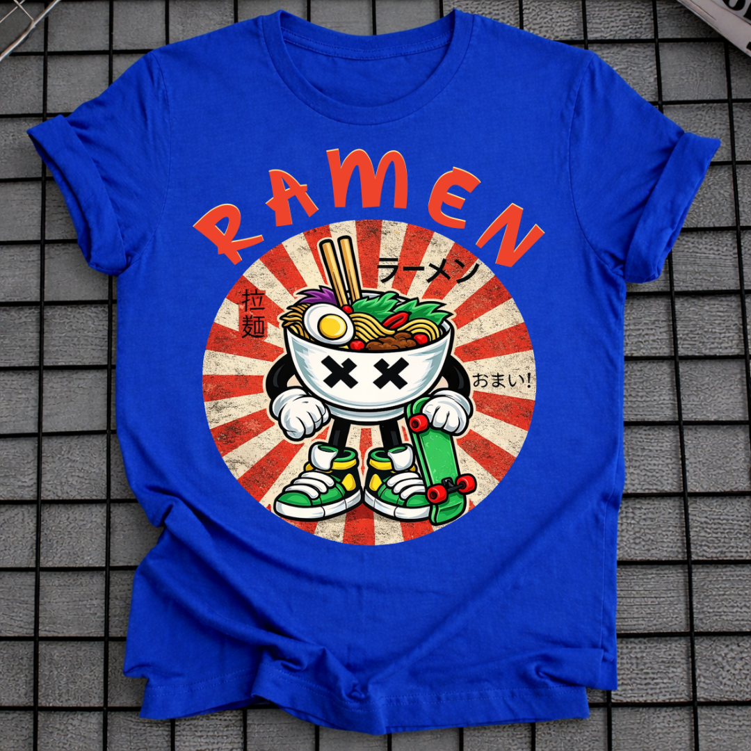 T-SHIRT RETRO JAPANISCHE NUDELN