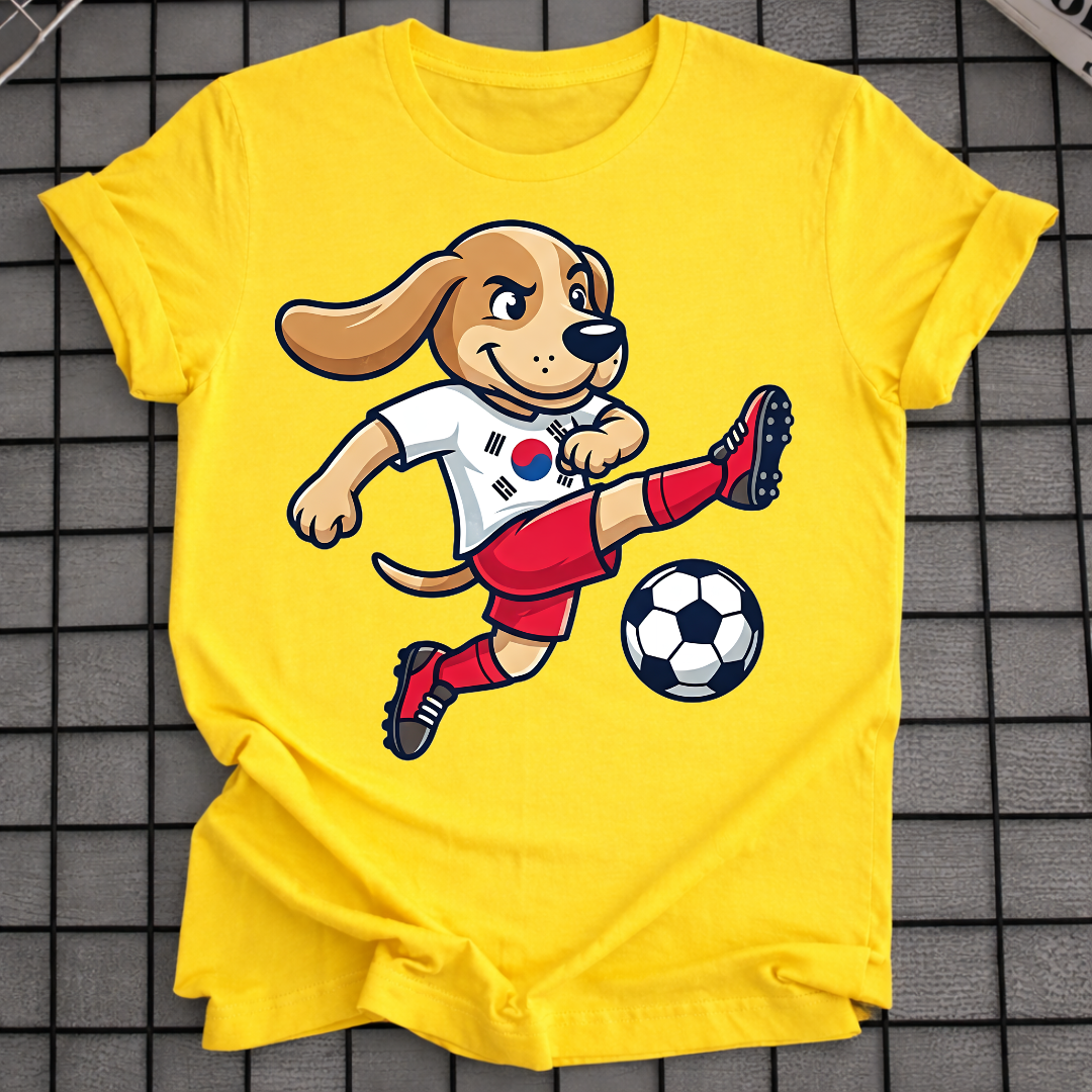KOREAN SOCCER DOG T-SHIRT