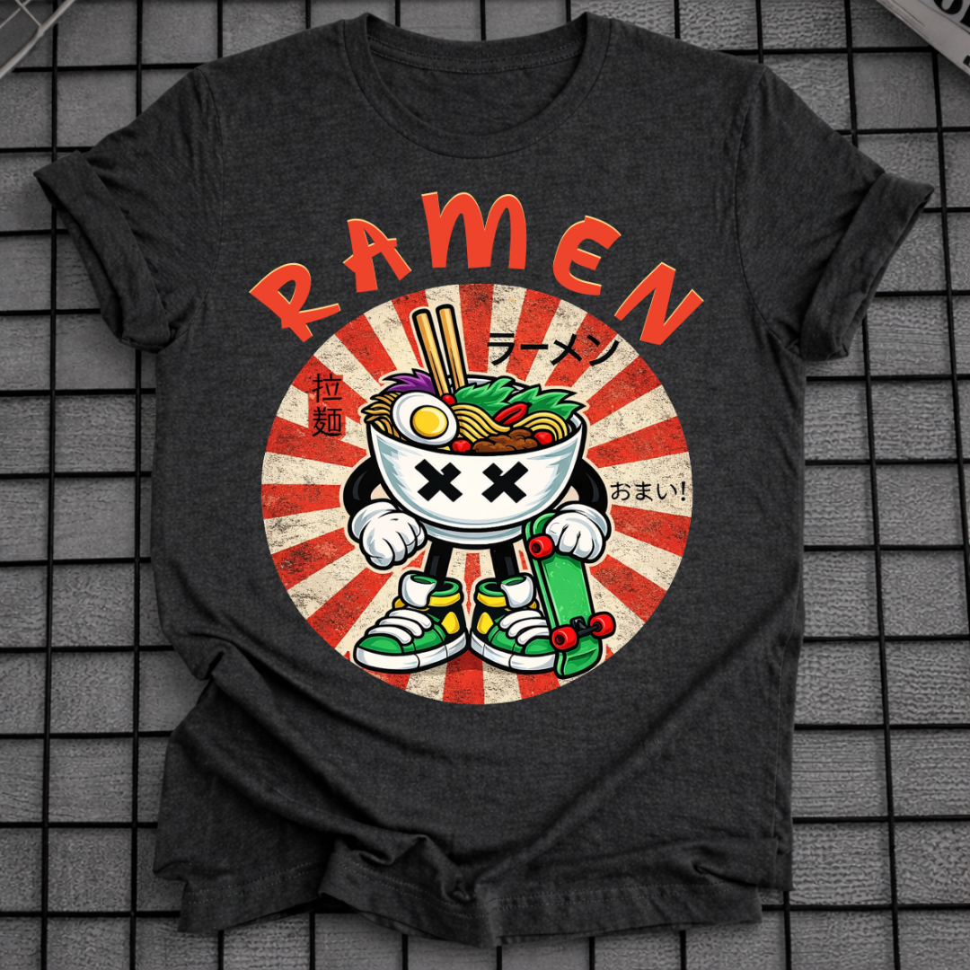 T-SHIRT RETRO JAPANISCHE NUDELN