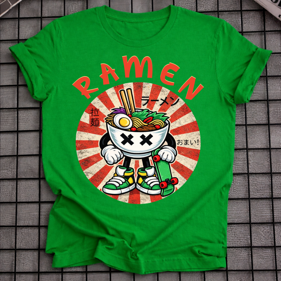 T-SHIRT RETRO JAPANISCHE NUDELN
