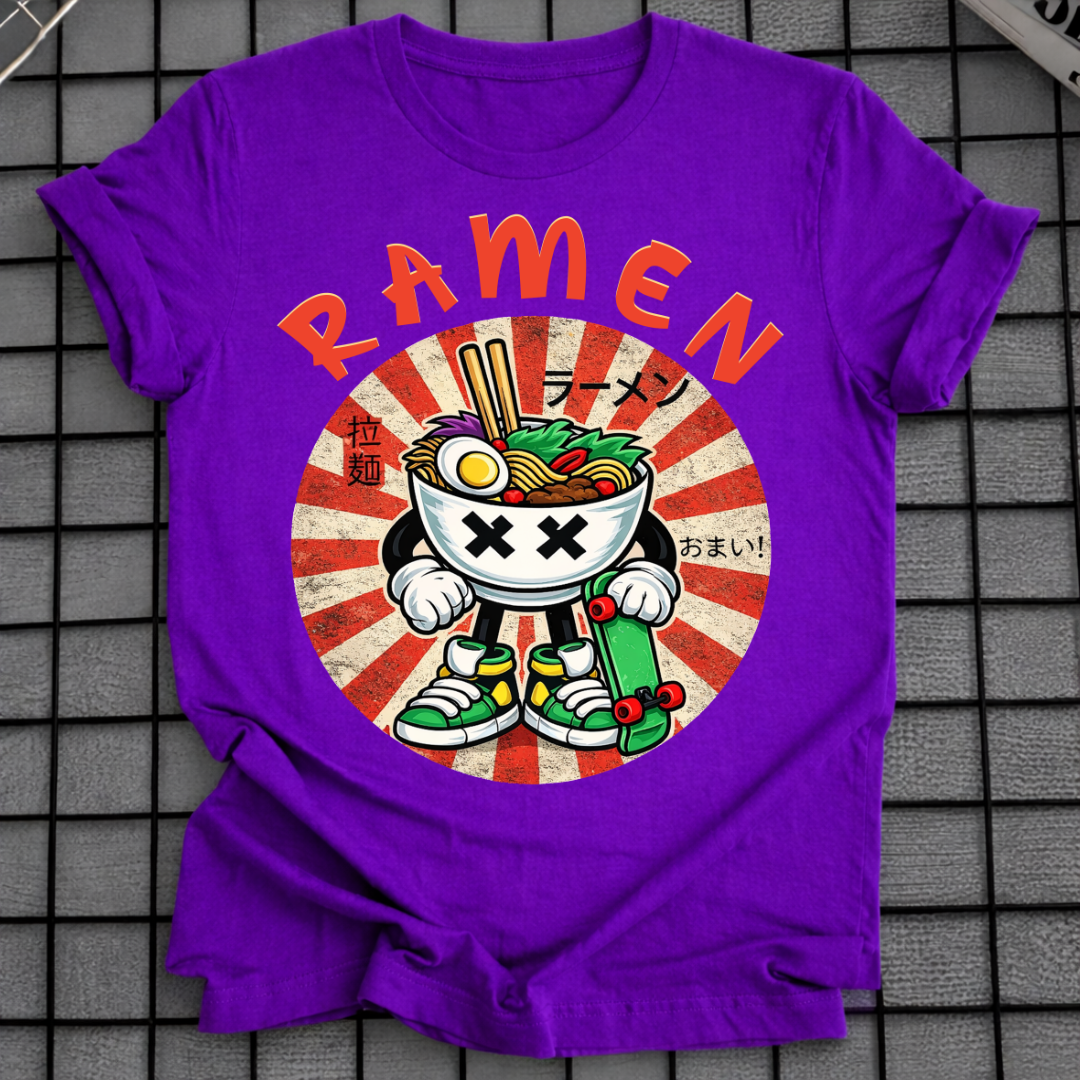T-SHIRT RETRO JAPANISCHE NUDELN