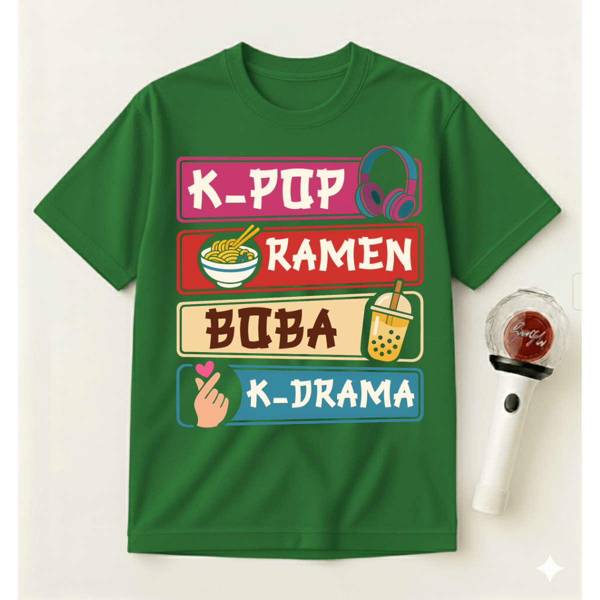 K-POP RAMEN BOBA K-DRAMA T-SHIRT