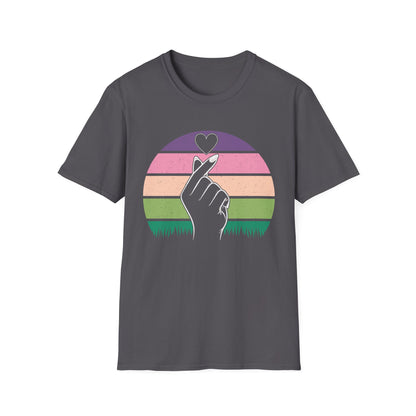 Hand Heart Unisex Softstyle T-Shirt - Love Vibes for Every Occasion