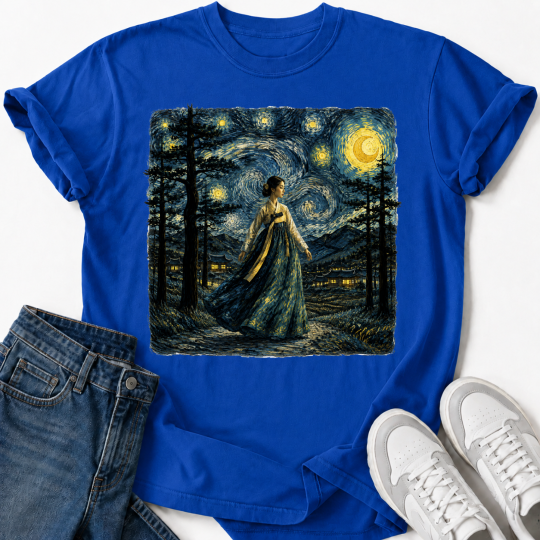 HANBOK WOMAN STARRY NIGHT T-SHIRT