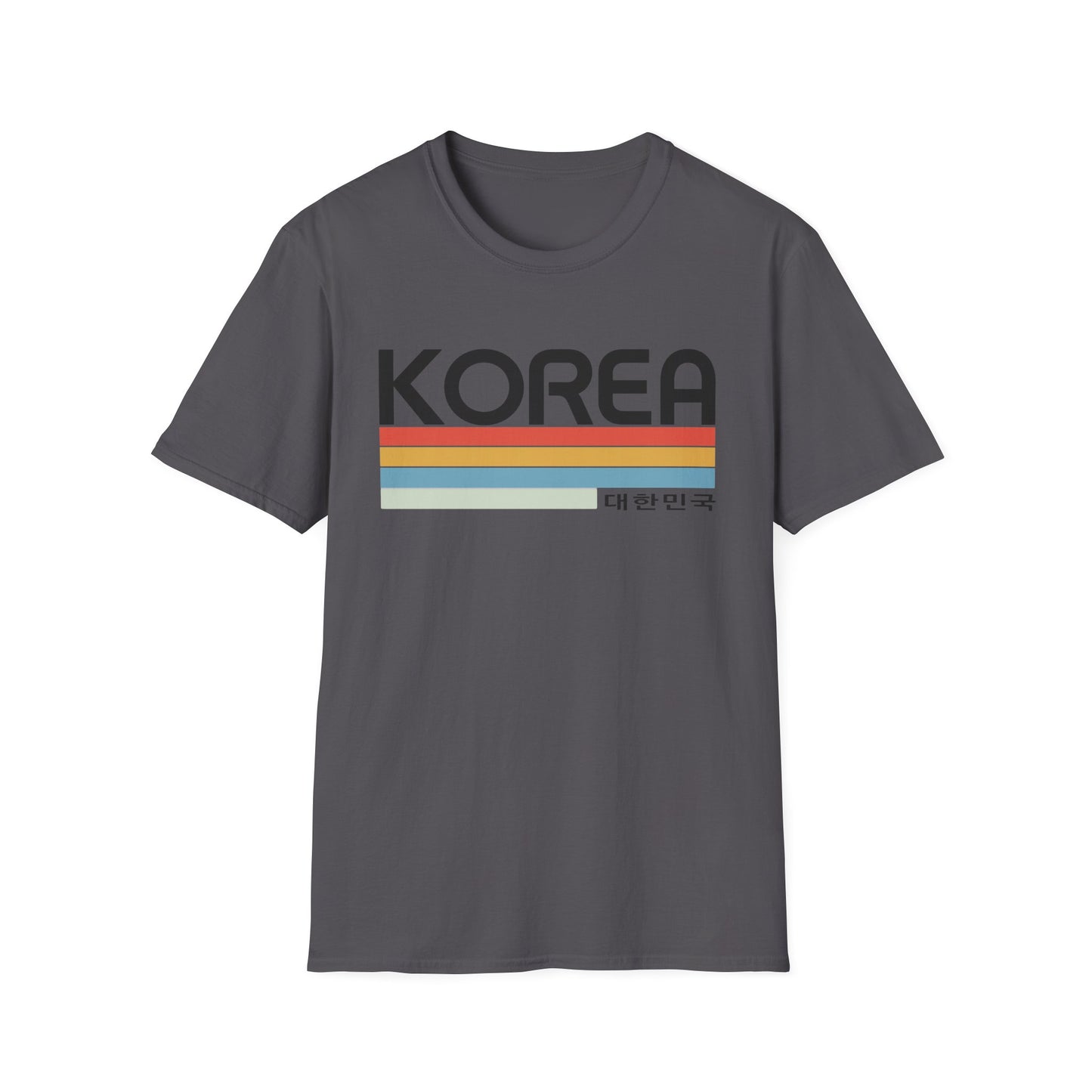 Korea Retro Stripe T-Shirt — 대한민국 Vintage Travel Tee