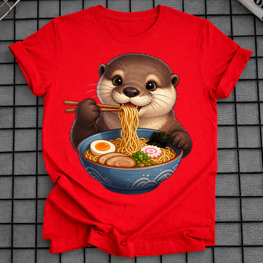 OTTER EATING RAMEN T-SHIRT