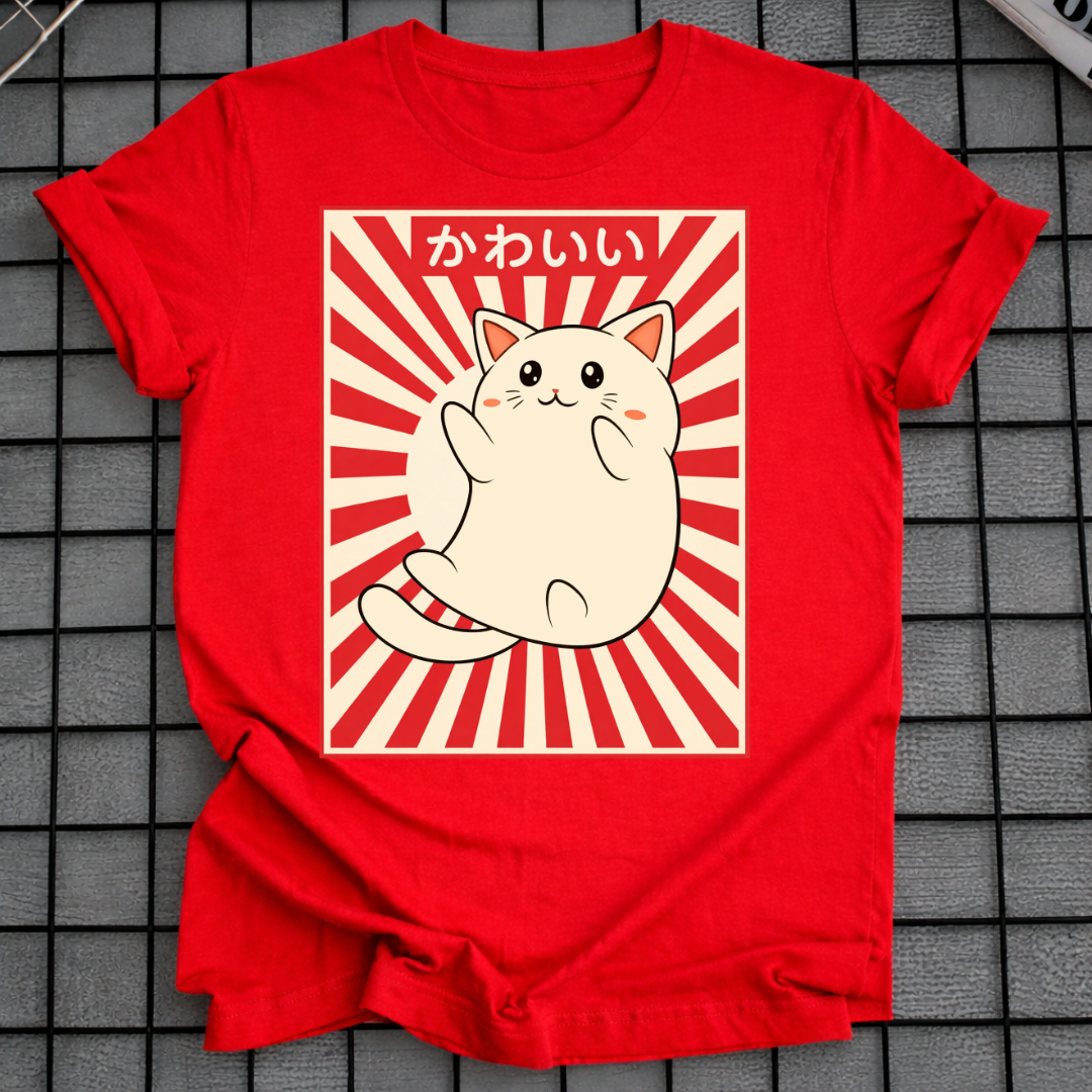 JAPANISCHES GLÜCKSKATZEN-T-SHIRT