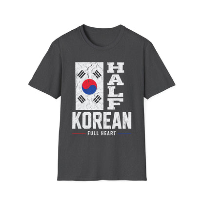 Half Korean T-Shirt — Korean Flag Heritage Pride Tee