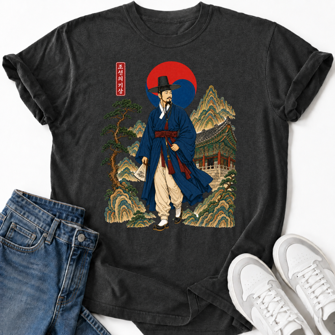 KOREAN HANBOK SCHOLAR T-SHIRT