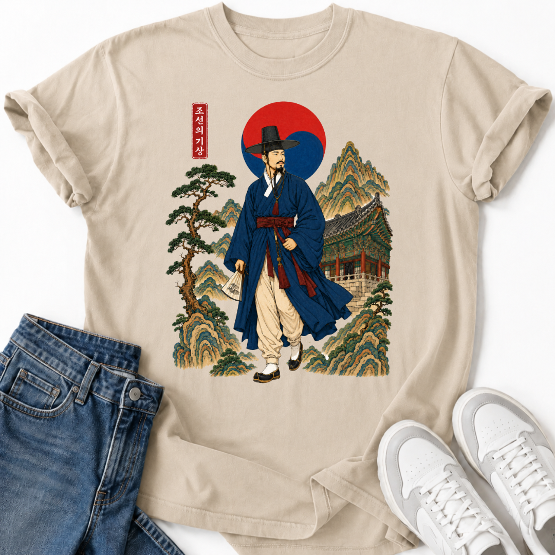 KOREAN HANBOK SCHOLAR T-SHIRT